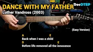 Dance With My Father - Luther Vandross (Easy Guitar Chords Tutorial with Lyrics)