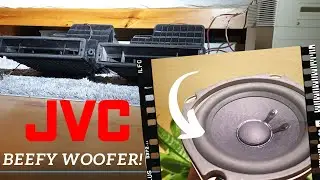JVC Horn Loaded-Boxed TV Speakers - BRUTAL BASS!