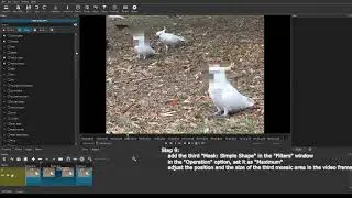 Blurring multiple objects in Shotcut