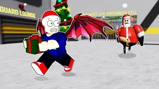 DON'T LET HIM CATCH YOU WITH PRESENTS!!! | Barry's Prison Run Christmas Edition - Roblox