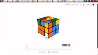 Me solving Google Rubiks Cube ~ 40th Anniversary