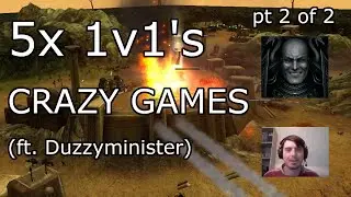 5 CRAZY 1v1 games, part 2/2 (ft. Duzzyminister) | Dawn of War: Soulstorm