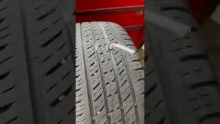 Biggest nail on tire #youtubeshorts #shorts