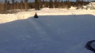 Sledding fun