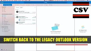 SWITCH BACK TO THE CLASSIC VERSION OF MICROSOFT OUTLOOK FOR MAC DESKTOP - BASIC TUTORIAL | NEW