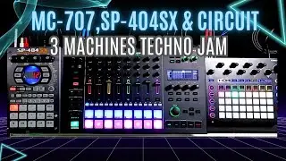 MC-707, SP-404SX & CIRCUIT - Techno music Jam