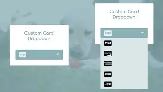 How to create the Custom card drop down Using HTML CSS and jQuery - Custom Select Drop Down menu