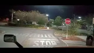 Driving a semi in Lakeland, Florida; doing a drop delivery.