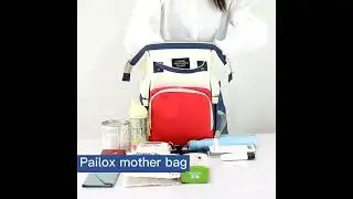 PailoxE6 Multi purpose waterproof with USB charging chord backpack baby diaper bag
