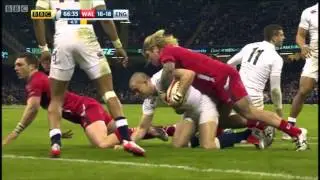 George North gets knocked out cold twice . MUST WATCH