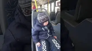 Захар и Даниил в троллейбусе
