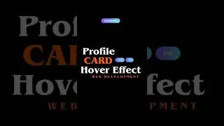 Profile Card Hover Effect |