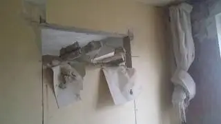 Делаем дверной  проем на кухню.
