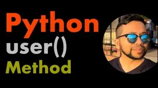 Python user() method || made IT simplified 👍within a minute 🤙