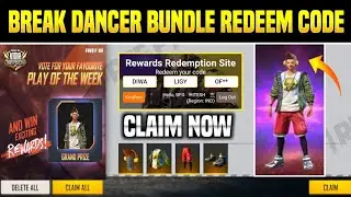 BREAK DANCER BUNDLE REDEEM CODE|PLAY OF THE WEEK EVENT|BREAK DANCER BUNDLE KAISE MILEGA|FF NEW EVENT