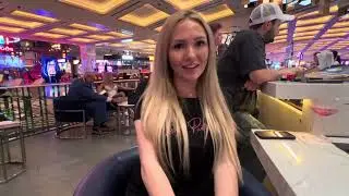 Macy Wilder at the bar teaching business tricks AVN AWARDS EXPO 2024 #TKOB #thekingofbakersfield