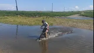 Матвей форсирует речку Сон