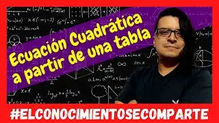 🚀 How to obtain the QUADRATIC EQUATION from a TABLE OF VALUES 😎