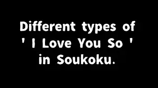 i love you so /Soukoku /angst