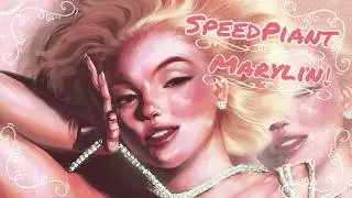 Marilyn Monroe! Art fan {SPEED-PAINT}| BombshellaART