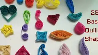 25 Basic Quilling Shapes for Beginners