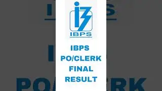Ibps po/ clerk final result out #ibps #ibpspo  #ibpsclerk #bankexam #shorts