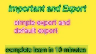 HOW TO EXPORT AND IMPORT FILE ? | WHAT IS EXPORT AND IMPORT ?