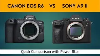 CANON EOS R6 VS Sony a9 II - Quick Comparison with Power Star