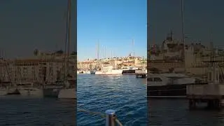 Пришли в порт Марселя Франция. ...порт в центре города.