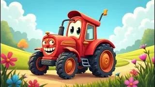 Красный трактор Я Трак-трак трактор детская песенка