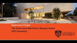 The Helen Anne Bell Poetry Bequest Award 2021 Ceremony