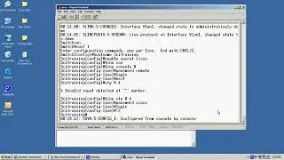 Basic Cisco switch configuration.