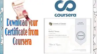 How to download a Certificate from Coursera for FREE🧾