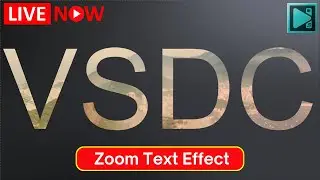 How to create a Zoom Text Effect in VSDC Free Video Editor | Text Animation