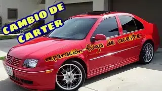 carter nuevo al jetta mk4 / reparación fuga de aceite