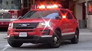 San Francisco Fire Dept. Rescue Captain 1 Responding