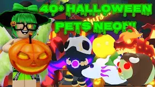 🎃 Making 40+ Halloween pets neon 👻 In Adopt me!