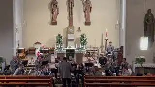 Musikverein Dielheim beim Weihnachtsmarkt 2022 in der Horrenberger Kirche