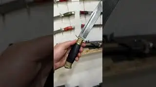 Нож Разведчик из дамасской стали #нож
