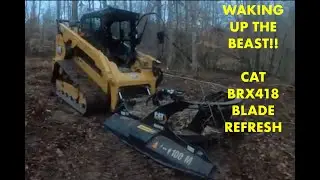 CAT BRX418 INDUSTRIAL BRUSH CUTTER BLADE SERVICE