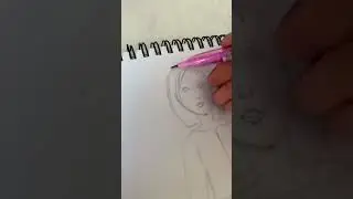 Рисую моделей. Сегодня хип хоперша✨ Пишите кого нарисовать из моделей еще✨#shortvideo#art#