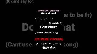 Longest comment gets pinned extreme version
