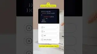 Javascript Quiz #2 Javascript tutorial | Javascript output mcq 