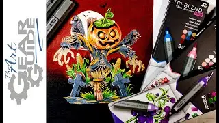 Spectrum Noir Tri Blend Brush Markers Halloween Art