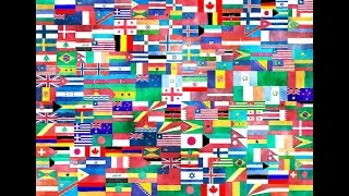 198 flags of the world and pronunciation