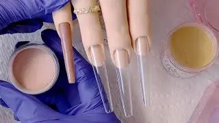 Diseño de Otoño 🍁 2025 en uñas XXL #naildesign #nailart #uñas #naildecoration #simplenails 