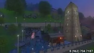 эскизный проект Башня в горах. Ландшафт и эктерьер