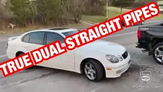 1998 Lexus GS 400 TRUE DUAL EXHAUST w/ STRAIGHT PIPES & X PIPE!!!