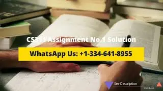CS311 Assignment No. 1 Solution Fall 2023