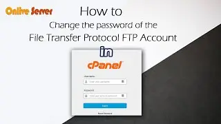 Change the password of File Transfer Protocol FTP Account in cPanel 